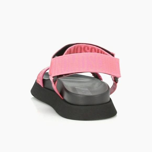 Moschino Denim Logo Ankle-Strap Sandals - Picture 11 of 11